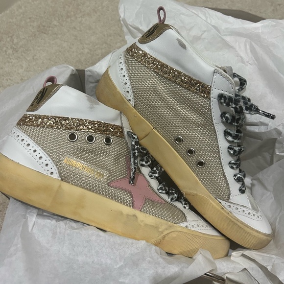 Golden Goose- NIB- size 38 Mid-Star Sneakers - Picture 1 of 4